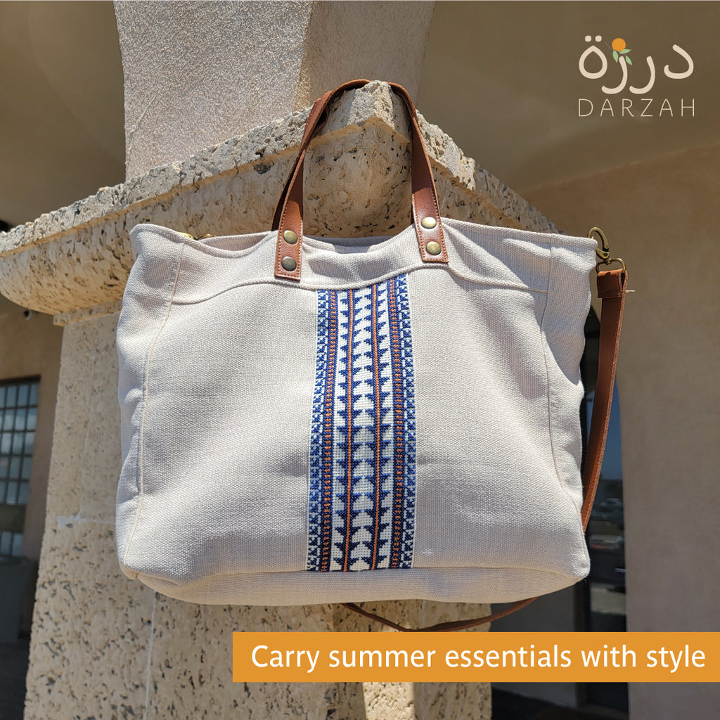 Summer Essentials with Darzah. Discover our Apron Collection, Tote Bags and Sandals for your Summer Days