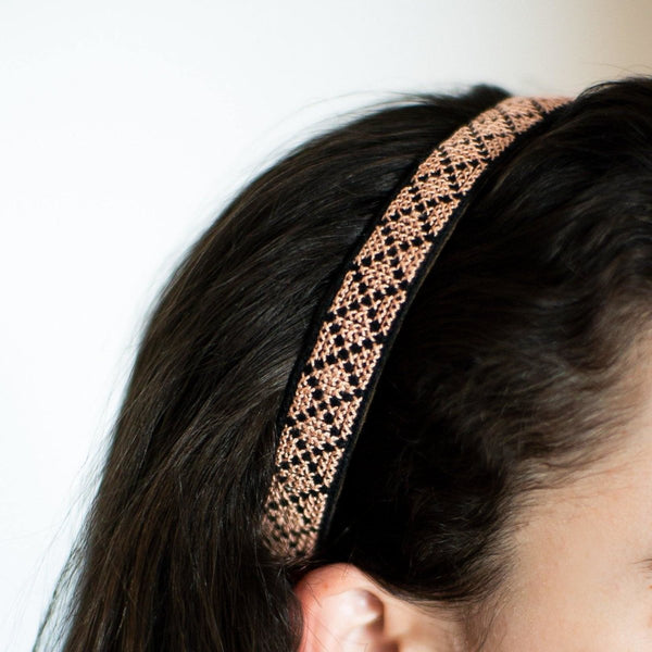 Tatreez Headband in Peach - Darzah