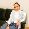 Tatreez Headband in White - Darzah