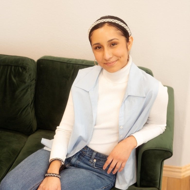 Tatreez Headband in White - Darzah