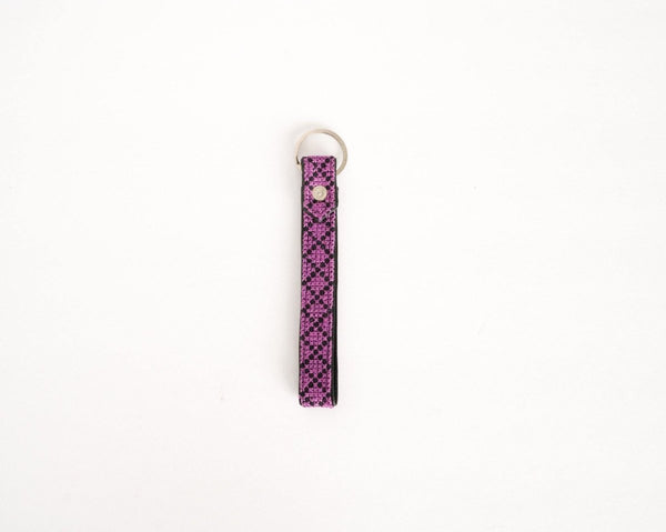 The Grape Leather Key Fob - Darzah