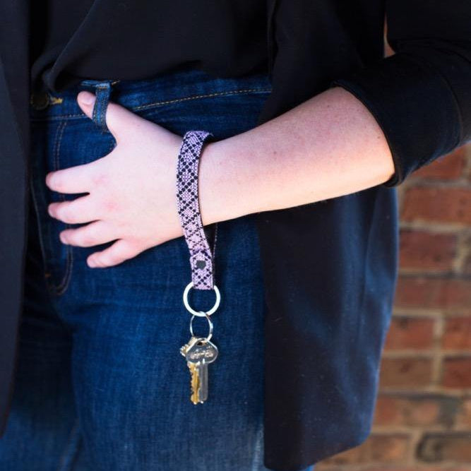 The Lavender Leather Key Fob - Darzah