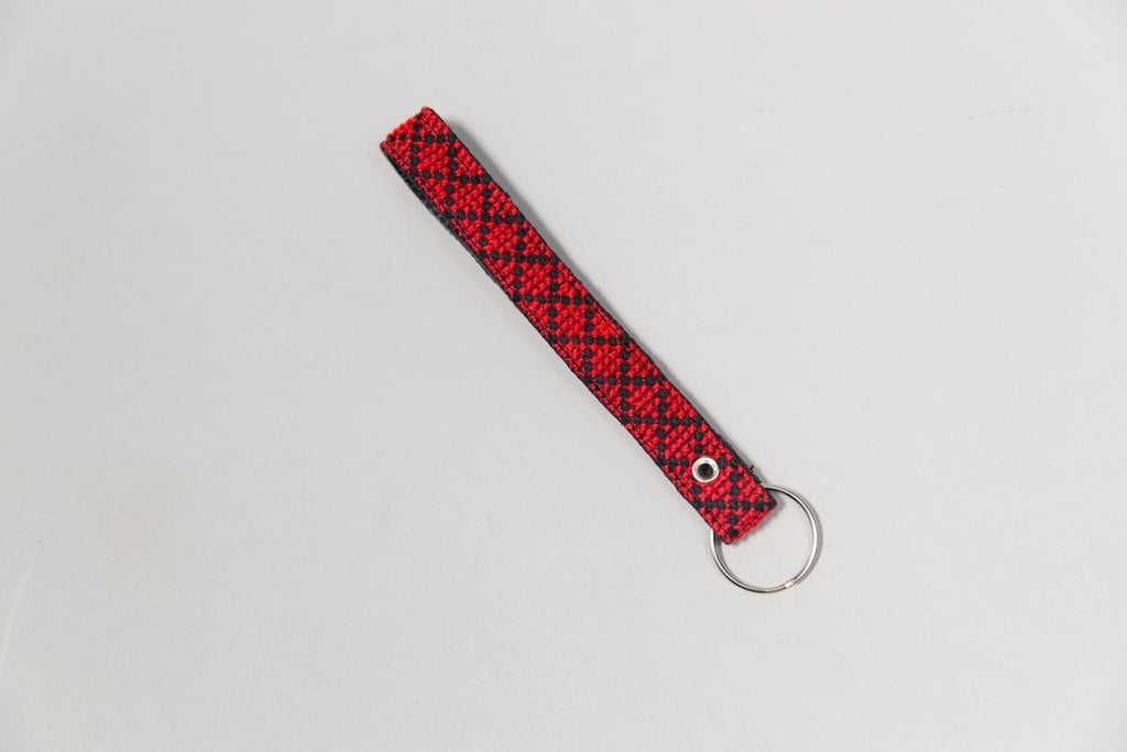 The Red Leather Key Fob - Darzah