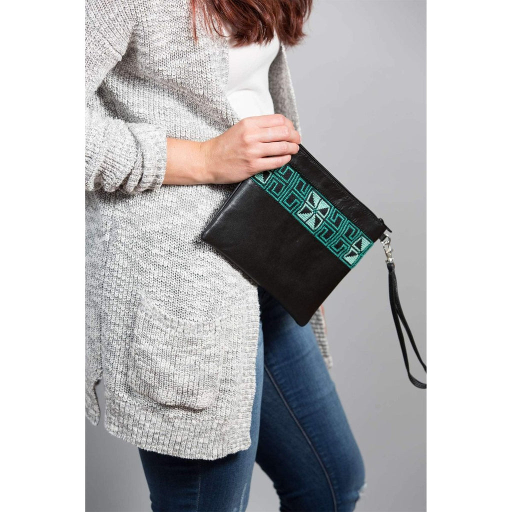 The Teal Egypt Clutch - Darzah