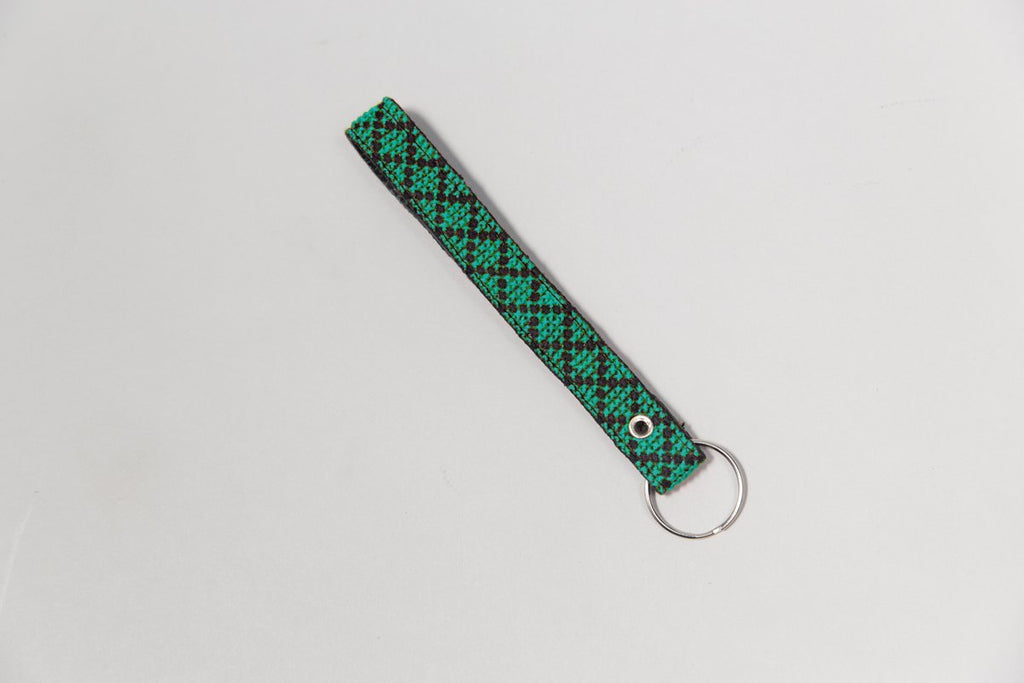The Teal Leather Key Fob - Darzah